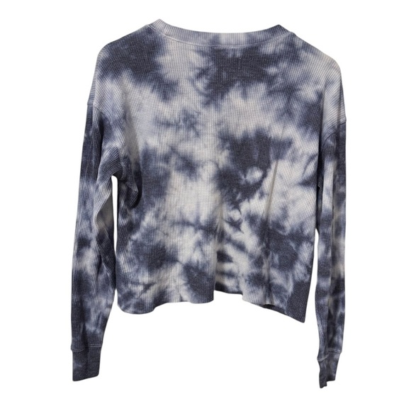 4/$25 Hollister Women’s Waffle Knit Long Sleeve Tie Dye Cropped Top Size XS - Picture 5 of 5